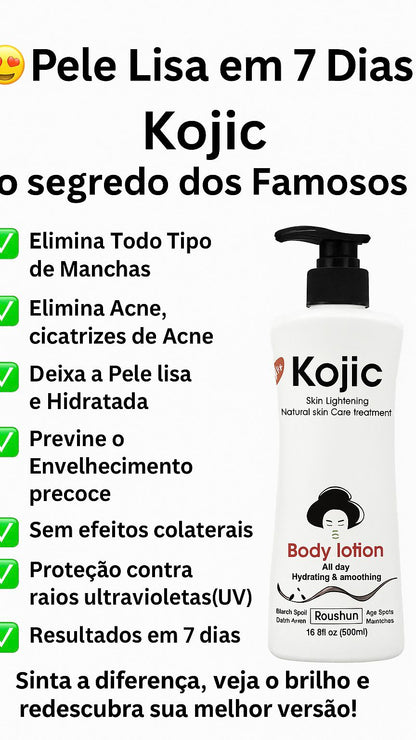 😍Creme Milagroso da Kojic😍 Pele Lisa em Apenas 7 dias🔥